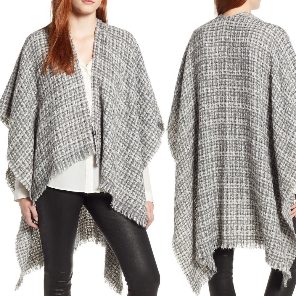 Echo Gently used poncho/ ruana , one size